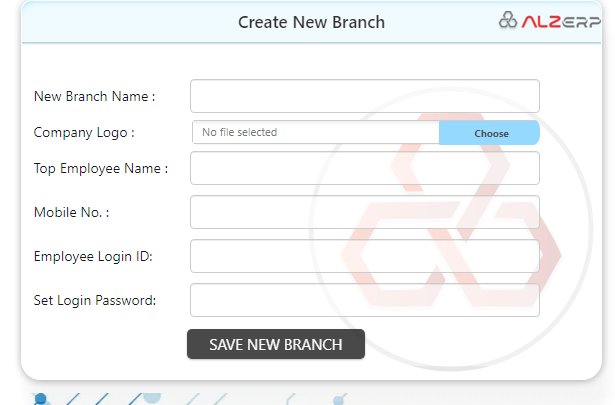 Add a new branch under existing subscription in a cloud ERP software edit