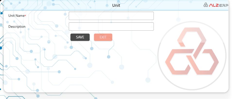 The Unit of Measurement (UOM) Setup feature in ALZERP Cloud ERP software