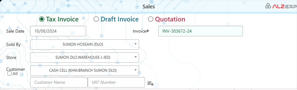 Sales Management in Cloud ERP software for wholesale and retail business