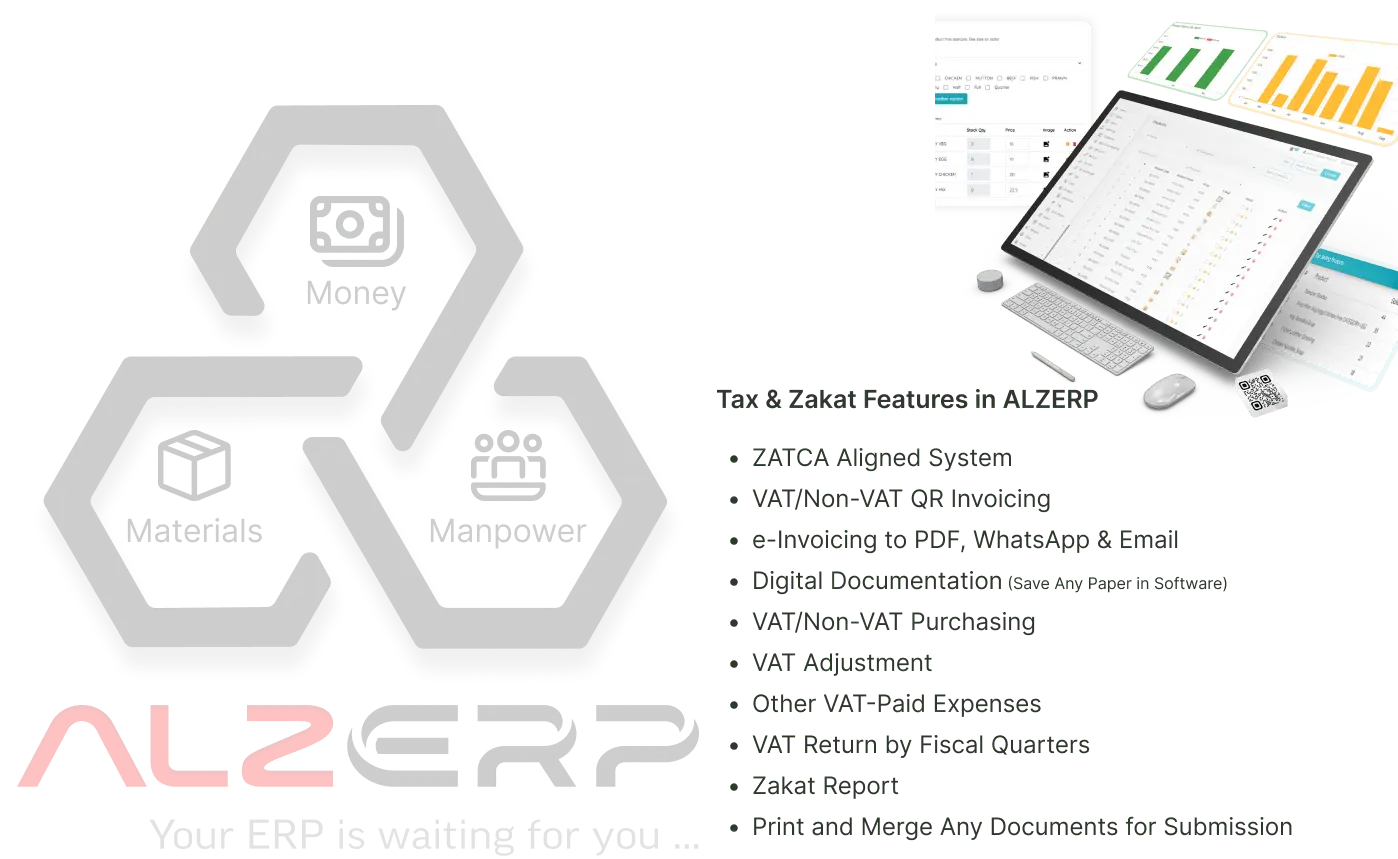 VAT, Tax & Zakat Management System